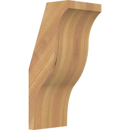 Ekena Millwork 5 1/2"W x 6"D x 14"H Funston Smooth Knee Brace, Western Red Cedar BRC06X06X14FST00SWR